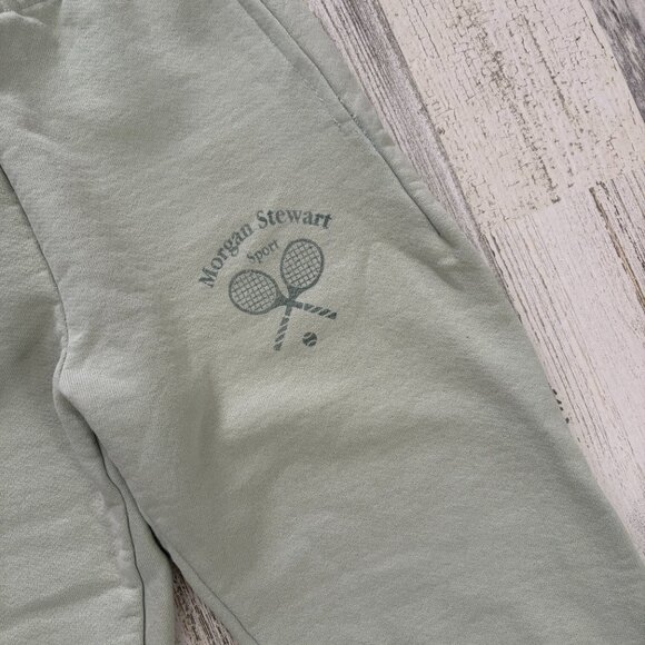 Morgan Stewart Sport Women's Size XS Jogger Sweatpants Light Green Elastic Waist - Picture 3 of 6